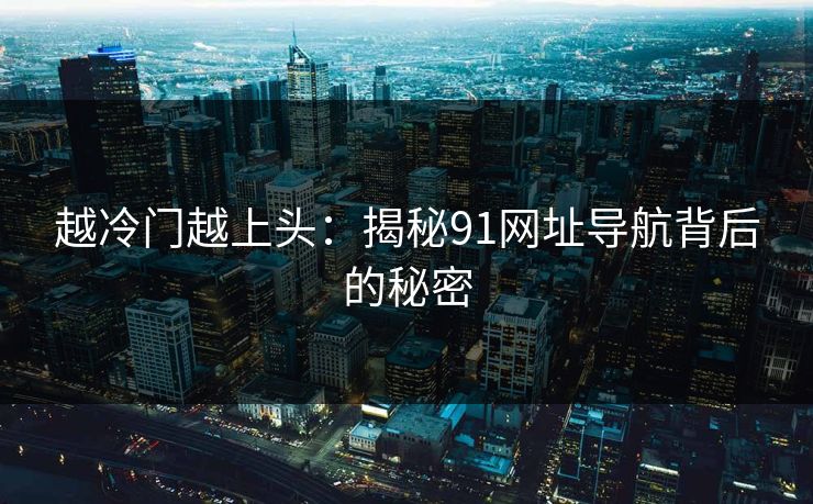 越冷门越上头：揭秘91网址导航背后的秘密